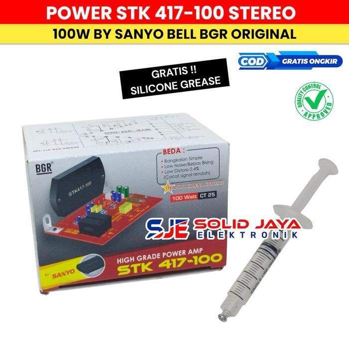 KIT POWER AMPLIFIER STK 417-100 STEREO STK417 100 100W SANYO BELL BGR