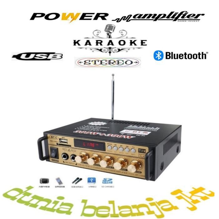 power amplifier karaoke mini usb bluetooth AC-DC 300watt