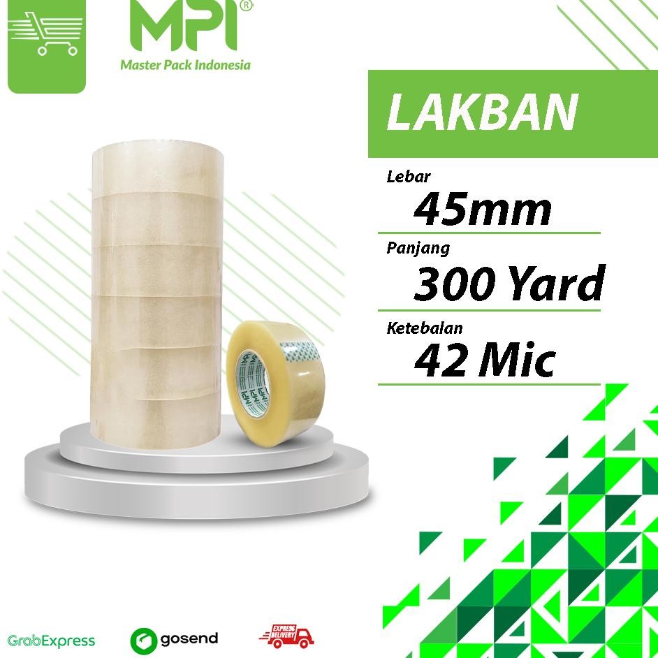 

1 Slop 6 Pcs Lakban Mpi 2 45Mm X 300 Yard 42 Mic Economis Bening Coklat