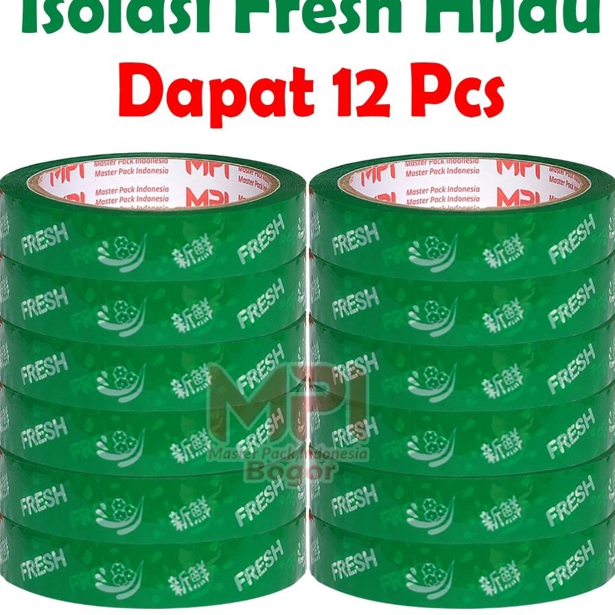 

1 Lusin 12 Pcs Isolasi Fresh Hijau 18 Mm X 50 Meter Lakban Untuk Sayur Buah Segar Master Pa Indonesia Bogor