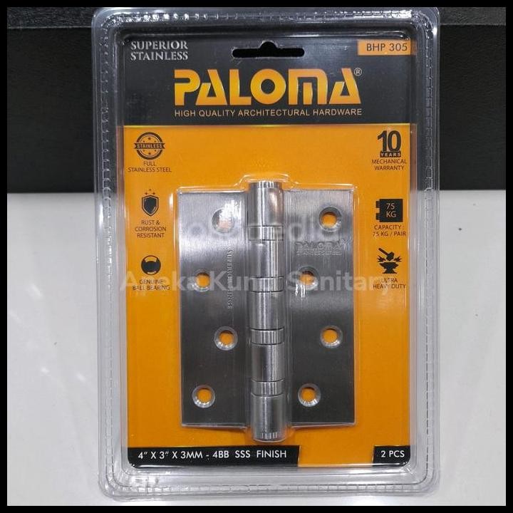 ENGSEL PINTU PALOMA 4 INCH SUPERIOR 4"X3"X3MM 4BB SSS BHP 305