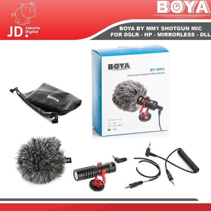 Boya By-Mm1 Mini Microphone Shotgun For Camera - Handphone