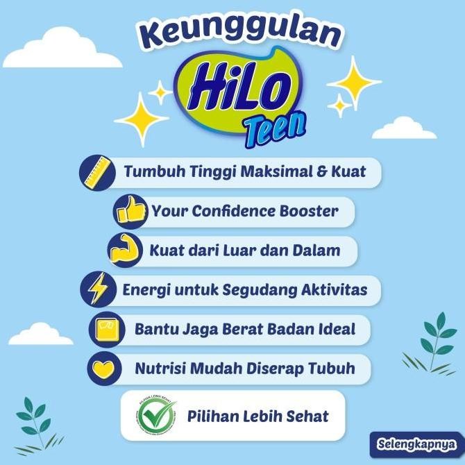 

HiLo Teen Vanilla Caramel 1000 gram - Susu Tinggi Kalsium LM