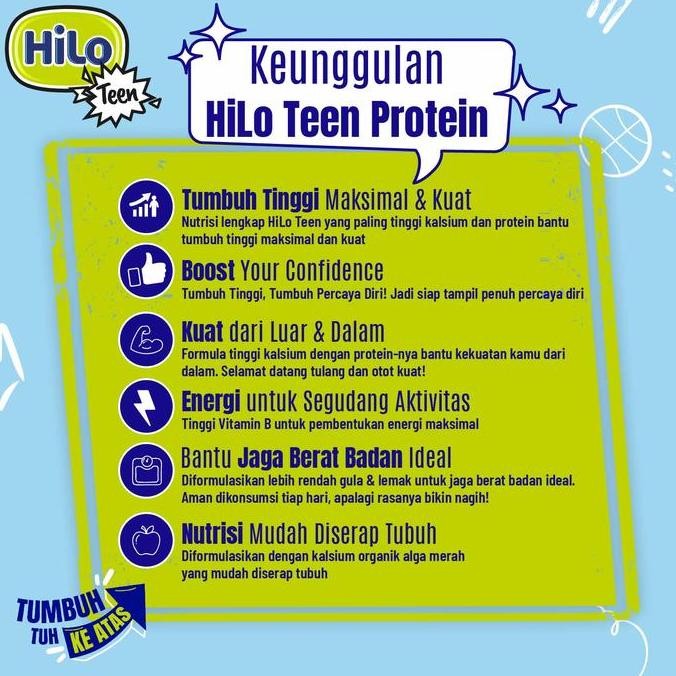 

HiLo Teen HiProtein Original 10 Sachet - Susu Tinggi Kalsium & Protein LM
