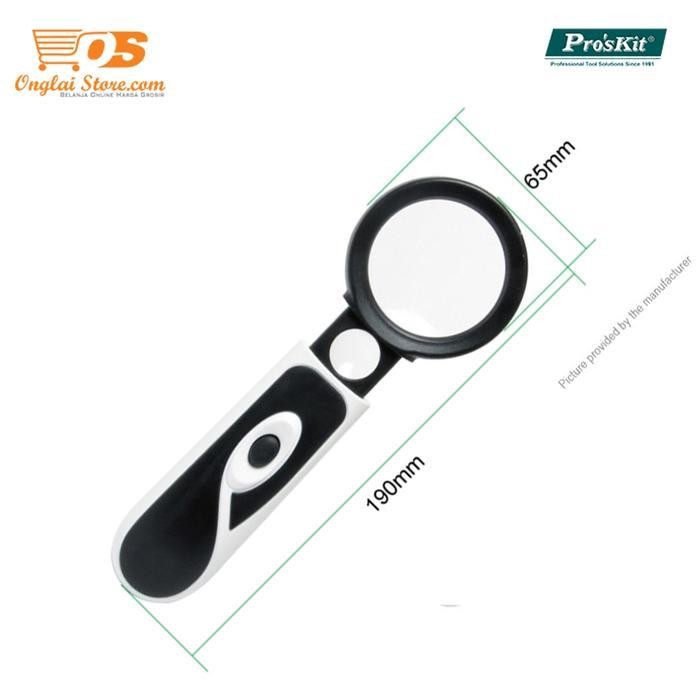 

Proskit Ma-023 Kaca Pembesar - 3.5/20X Handheld Led Lightmagnifier Original Dan Terpercaya
