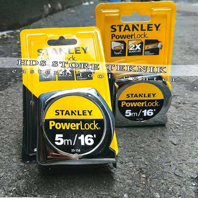 Meteran Roll 5 Meter Stanley Powerlock Stht33158 Meteran 5M/16' Termurah