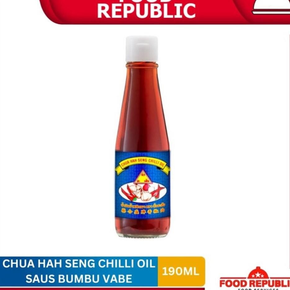 

Chua Hah Seng Chilli Oil 190 Ml Minyak Pasta Cabai Thailand