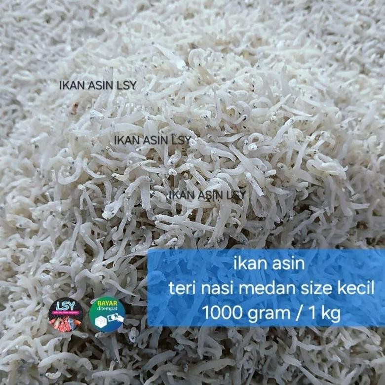 

Ds_12 Ikan Asin Teri Nasi Medan Size Kecil 1000Gram / 1 Kg Gs-56