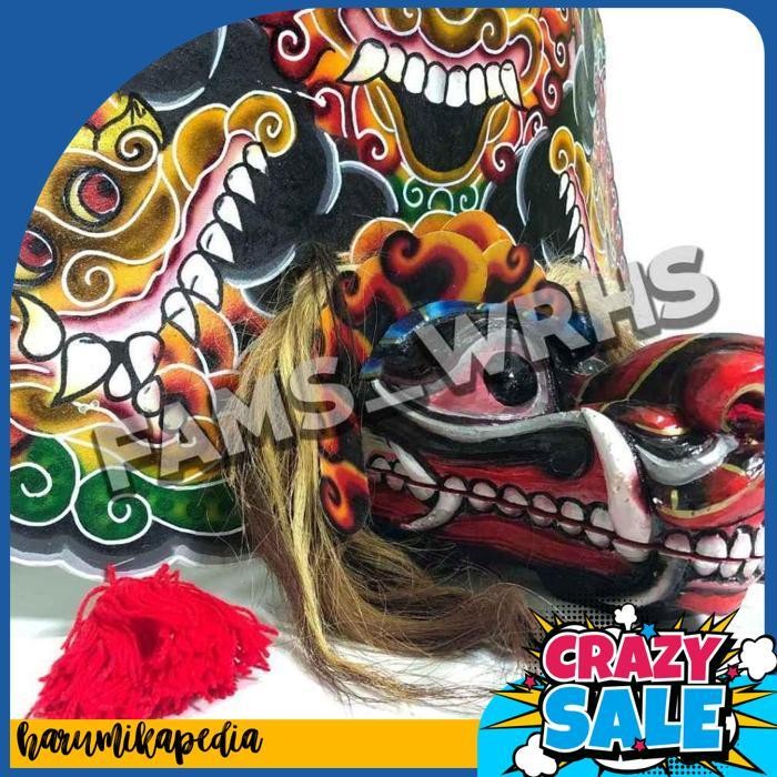 Barongan Telon Vip Ukuran 22 Full Kayu Barongan Caplokan Kayu Real