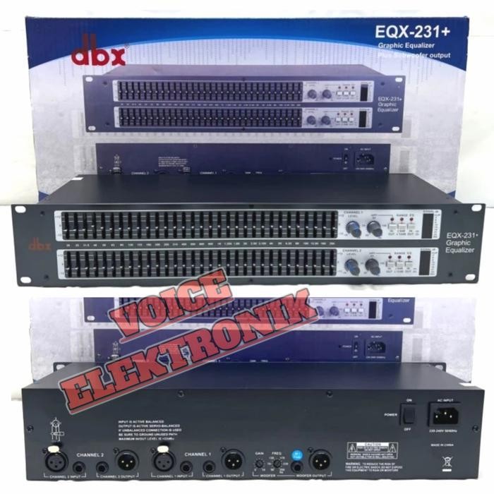 Equaliser Dbx eqx 231+ New Plus Subwoofer