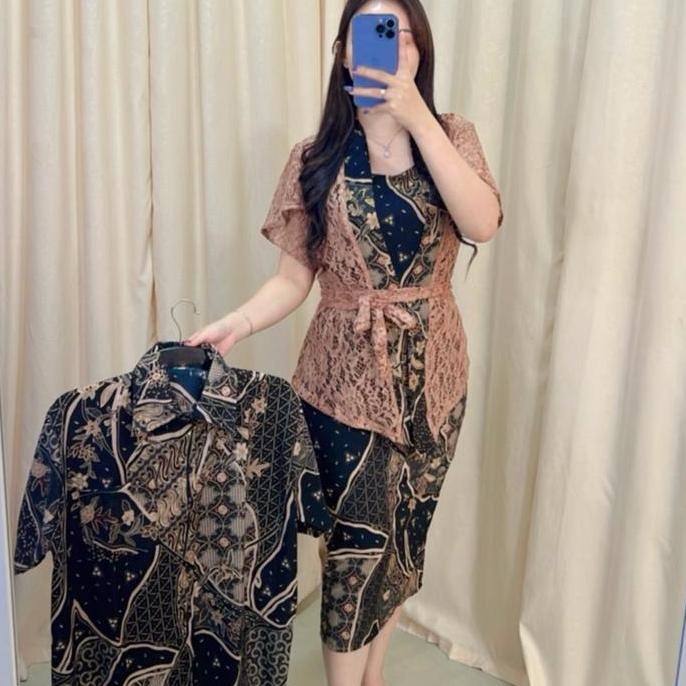 DRESS BATIK FUJI / SET KEBAYA / DREES WANITA / KEBAYA WISUDA / DRESS NATAL SONGKET PESTA SETELAN BRO