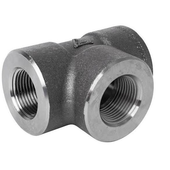 TEE CS DRAT CLASS 6000 1/2" A105N #6000 THREADED NPT ORIGINAL DAN TERPERCAYA