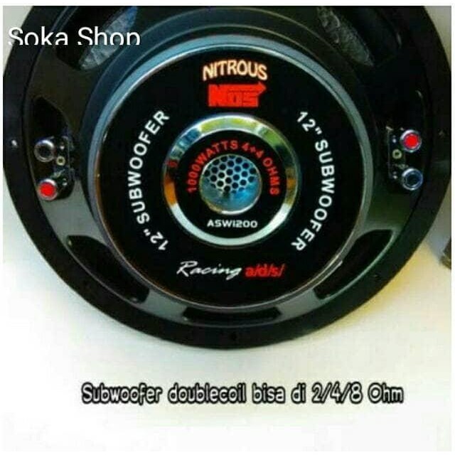 Subwoofer ADS NITROUS 12" Double Coil suara mantap