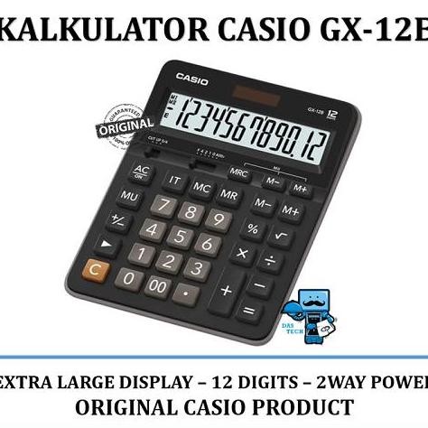 

Kalkulator Calculator Casio Gx-12B Gx12B Original Garansi Resmi 1 Thn