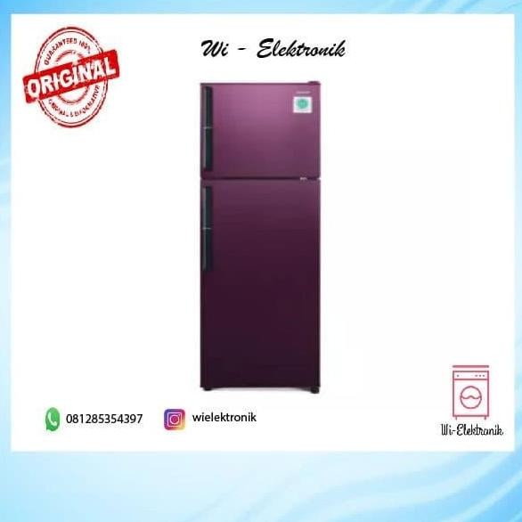 BEBAS ONGKIR - Kulkas 2 Pintu Sharp SJ-326GC-SD/SR / Sharp Kulkas SJ326GC