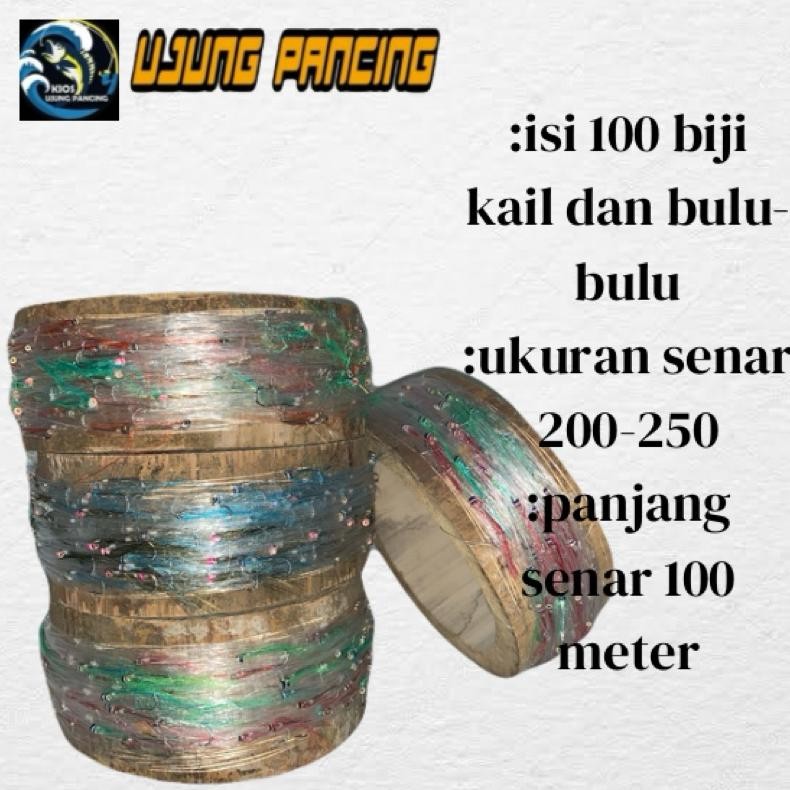 Bisa Cod Pancing Tonda Ikan Tongkol & Cakalang Siap Pakai Dengan Umpan Bulu-Bulu Eq-77