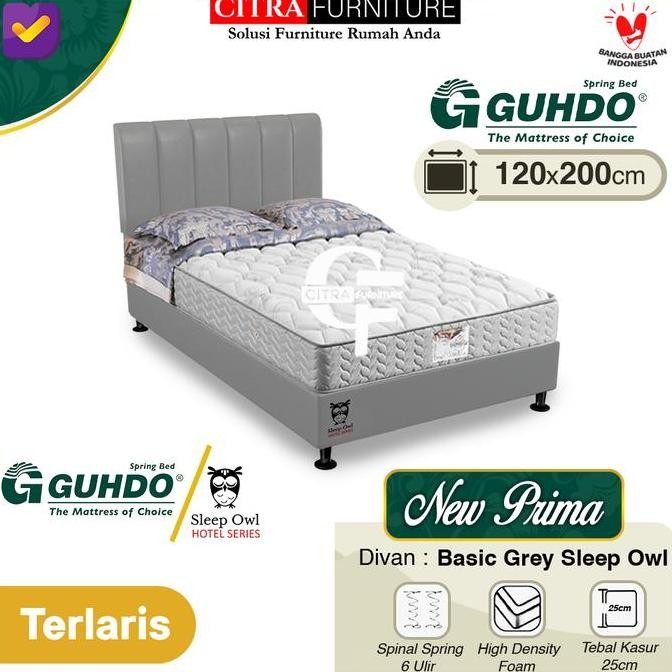 Guhdo Springbed New Prima 120X200X25 - Full Set | Gudho Spring Bed