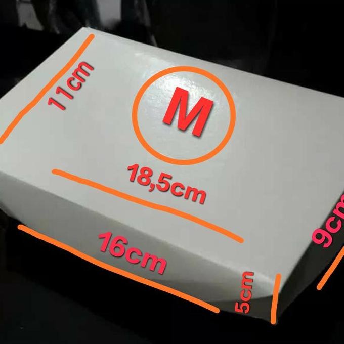 

Baru Paper Lunch Box Anti Panas Ukuran M | Dus Makanan Food Grade Kraft