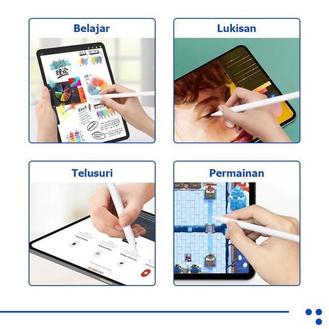 

Stylus Pen Universal with Palm Rejection Active Stylus Pena kapasitif yang dapat digunakan untuk menggambar di ponsel dan tablet for IOS Android Tablet Pen Dan Apel ipad smart pen LJ
