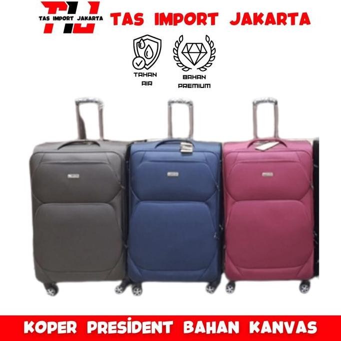 TERLARIS - PROMO Koper President / Koper President Bahan Kain ORI