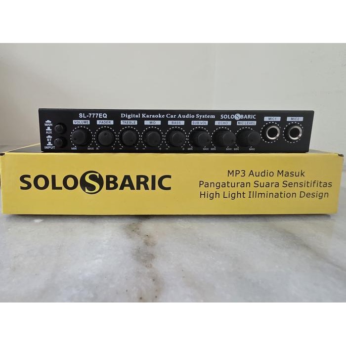 Preamp Parametrik Karaoke Equalizer SolosBaric SL-777EQ / Parametrik Mobil