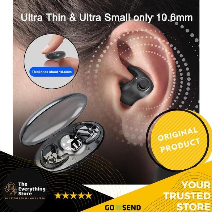 TERMURAH - Jerman Invisible Sleep Wireless Earphone-Kualitas Suara HIFI