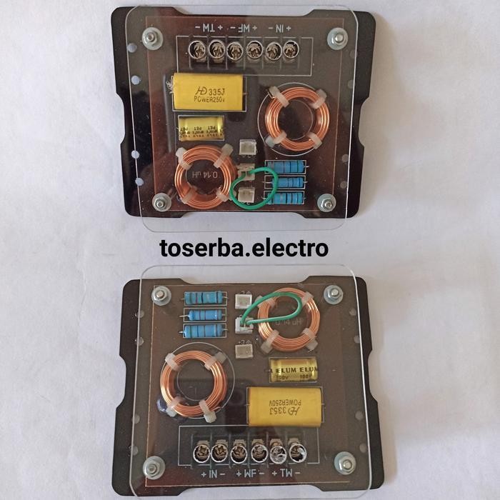 Crossover Passive 2way Pasif Midbass Tweeter Foss Genetic audio mobil