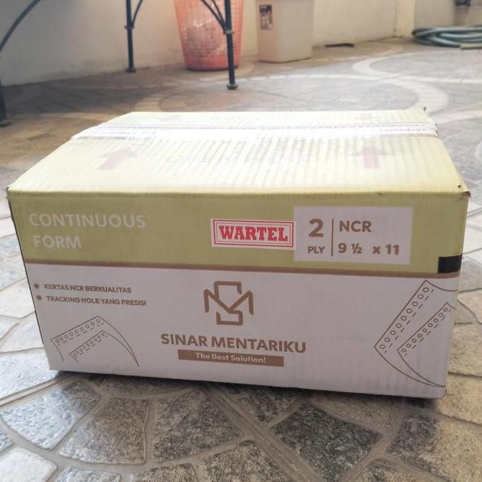 

2 Ply : 4 Wartel Kertas Continuous Form Sinar Mentari 9 1/2 x 11