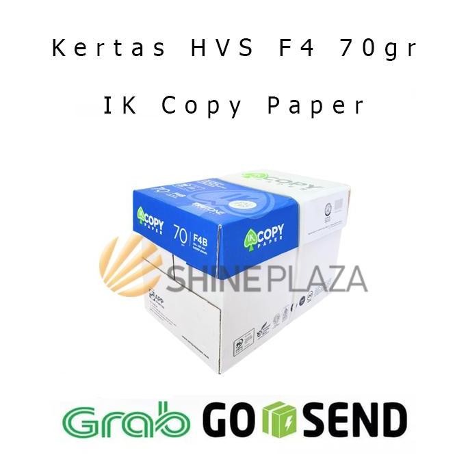 

TERBARU - Kertas HVS F4 70gr IK Copy Paper - Kertas Print Fotocopy Putih Folio 70 gram 1 Dus