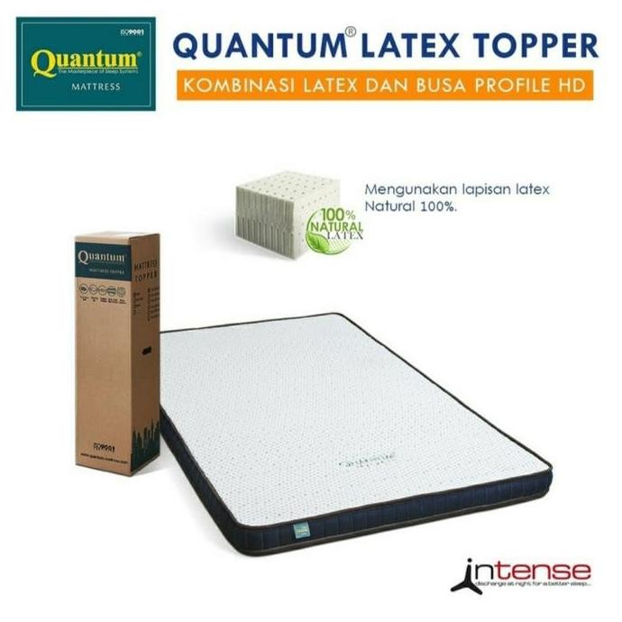 TERLARIS - Quantum Latex Topper Mattress 9cm Intense Mattress uk.160x200