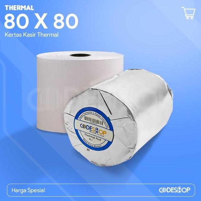 

TERLARIS - 1 Dus Kertas Thermal Printer Codeshop 80X80