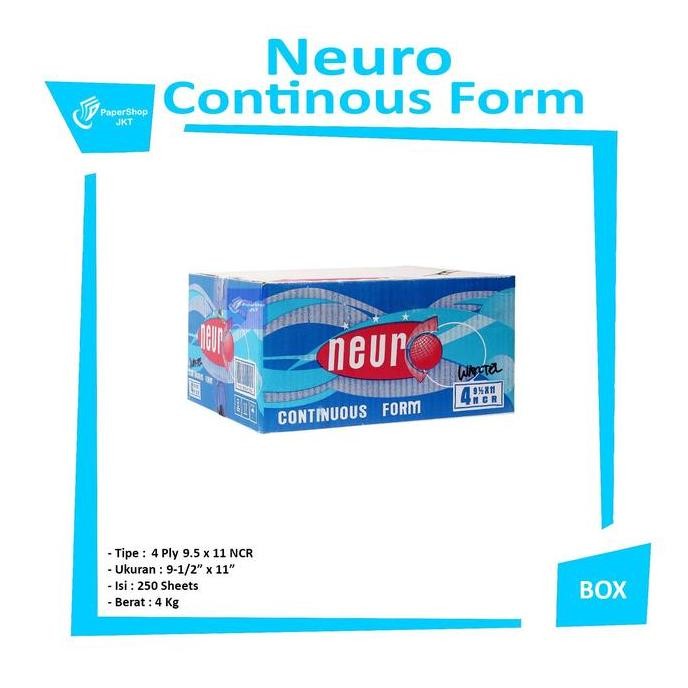

TERMURAH - NEURO Continous Form 91/2 x 11/2 4Ply/2 ( K4 Wartel )