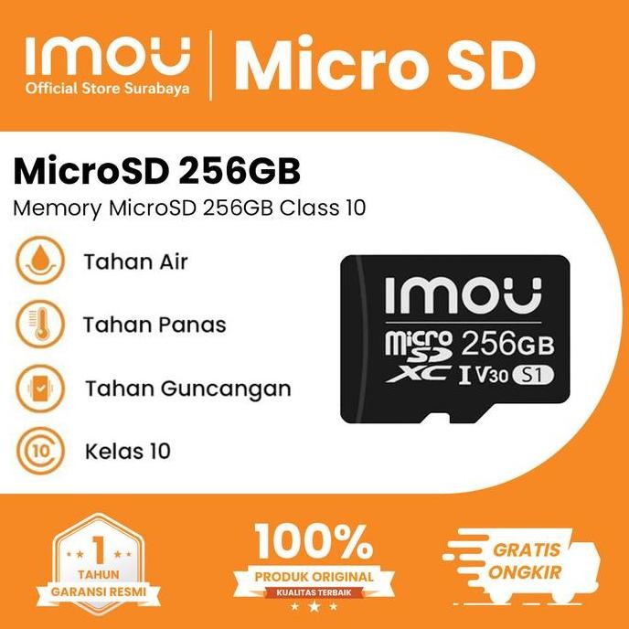 TERMURAH - Imou MicroSD 256GB Class 10 Memory Card CCTV