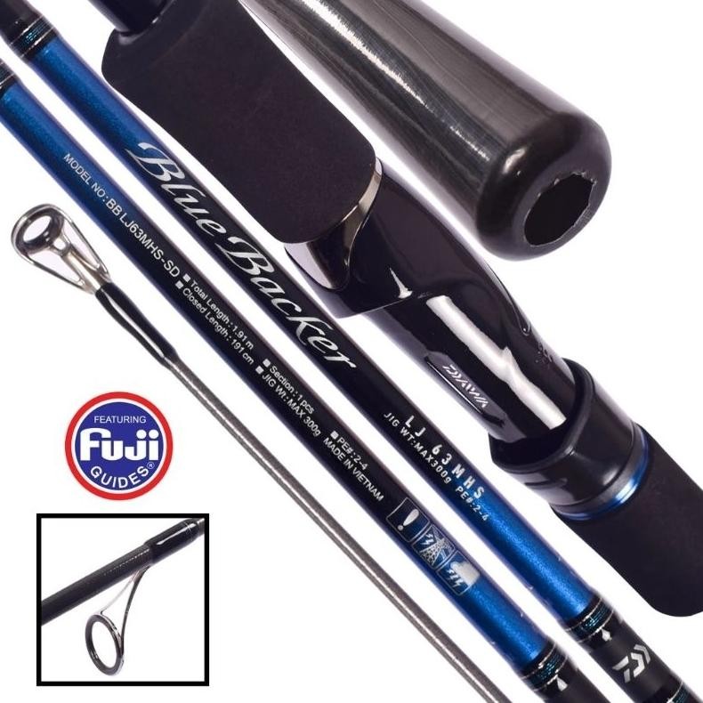 Terlaris Rod Daiwa Blue Backer Lj | 1 Section | Pilih Ukuran