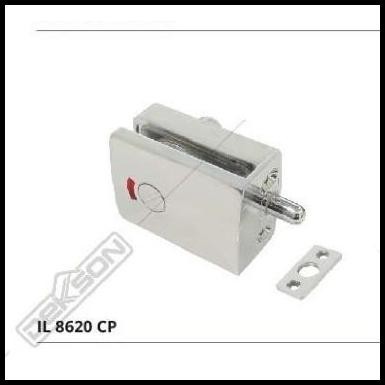 GLASS DOOR LOCK DEKKSON INDICATOR IL 8620 CP Slot Kunci Pintu Kaca