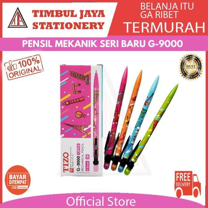 

Pensil Mekanik Tizo 0.5 Isi 12 Pcs Seri Baru