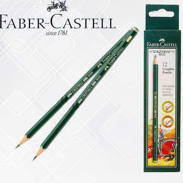 

Pensil 2B Faber Castell "Castell 9000" Isi 12 Batang