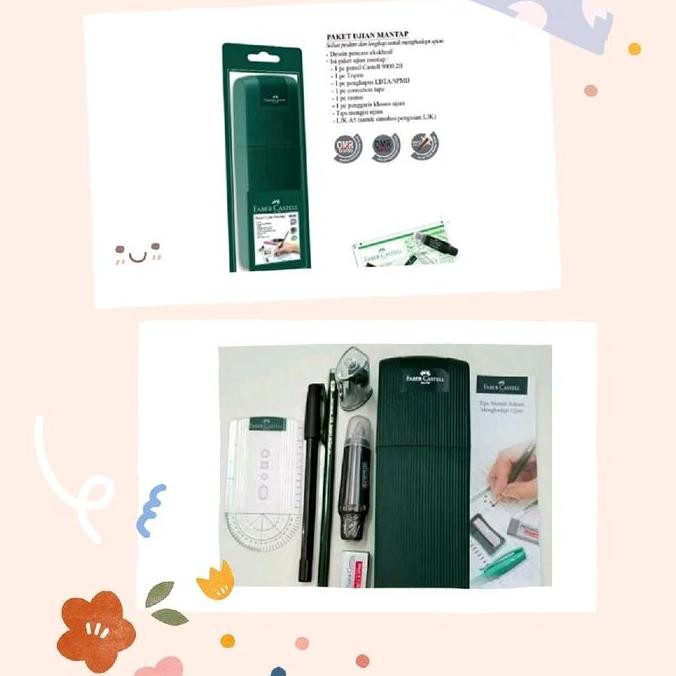 

Faber Castell Exam Set Mantap Paket Alat Tulis Ujian Tempat Pensil Hijau