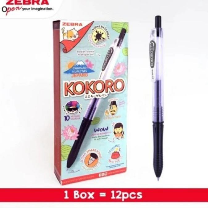 

Pulpen Zebra Kokoro 1 Lusin 12 Pcs Harga Promo !!!