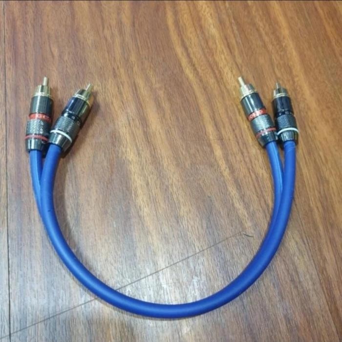Kabel rca to rca canare pendek 15 centimeter Terbaik Berkualitas