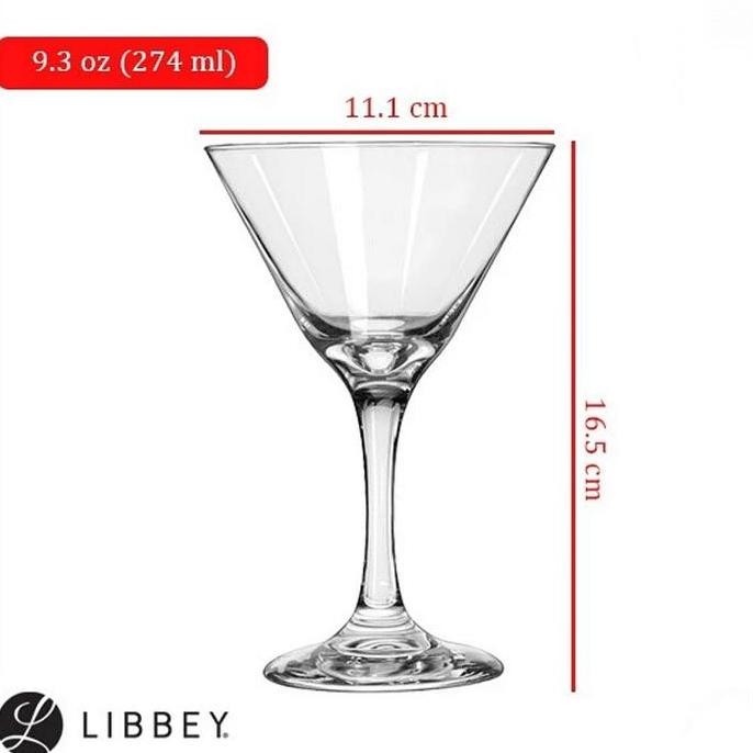 Embassy Martini Glass Mocktail Glass  Gelas Martini  Libbey # 9 Oz (Sale)