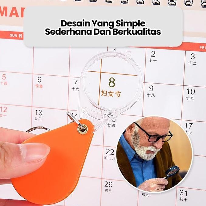 

Kaca Pembesar Lipat, Bermanfaat Untuk Orang Tua Yang Membutuhkan Kaca Mata Presbiopi, Dapat Digunakan Secara Bawa-Bawa Dengan Ukuran Mini Dan Dapat Dipasangkan Dengan Kunci. Sangat Jelas Dan Super Hd. Selain Itu, Juga Dapat Digunakan Oleh Anak-Anak.