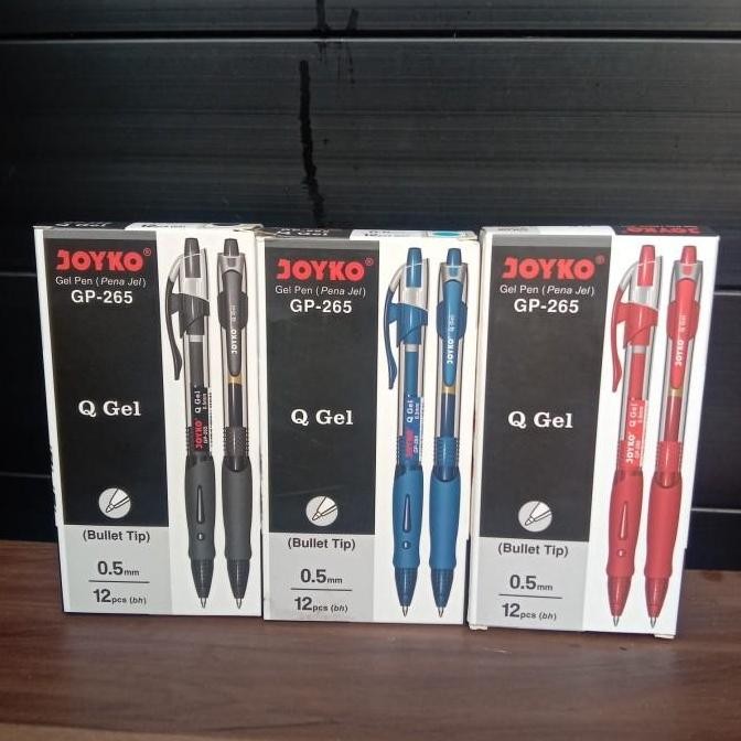 

Grosir 1 Pack Gel Pen Pulpen Joyko Gp-265Nt Q Gel 0.5Mm /Isi 12Cs