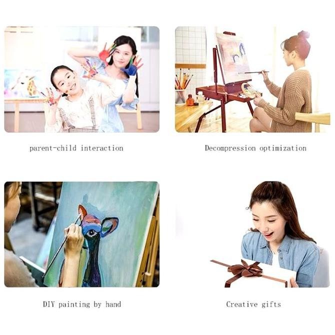 

TERBARU - Home Decor Canvas Paint By Number Kit Oil Painting DIY Flower N