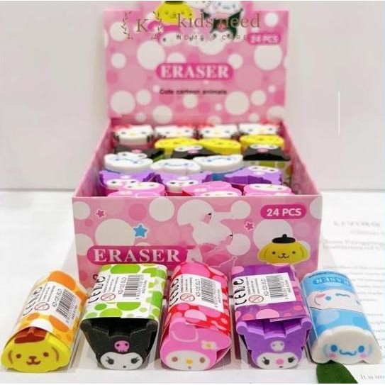 

Penghapus Karet Karakter Kepala Sanrio Kuromi Stip Pensil Cute Eraser Kawaii Sanrio Lucu