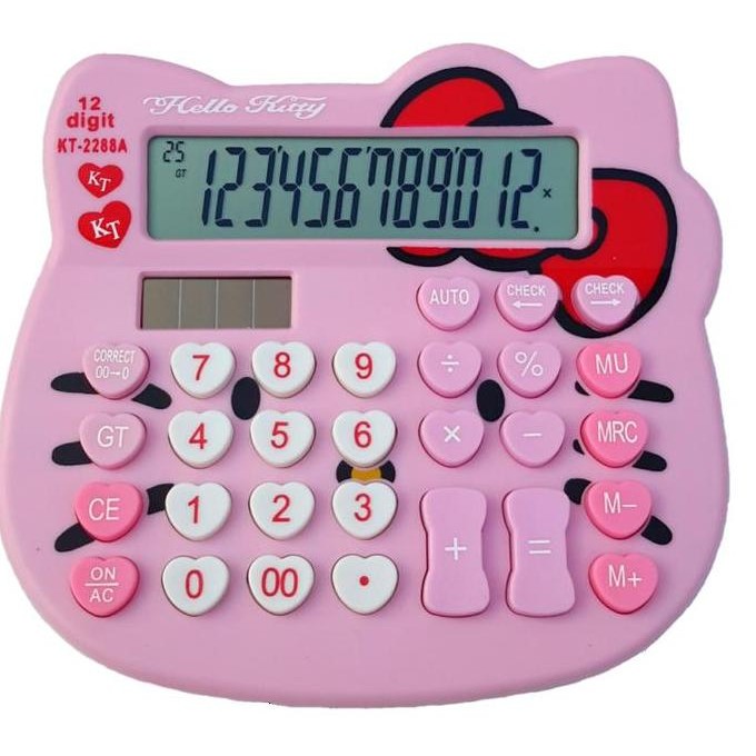 

Kalkulator Kepala Hello Kitty Kt 2288A / Kalkulator 12 Digit Pink Sanrio Murah Cute Solar Free Baterai Calculator Matematika Anak Dewasa Kantor Unik Lucu Karakter