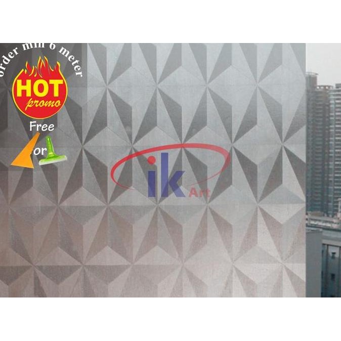 Sticker / Stiker Kaca Motif Diamond