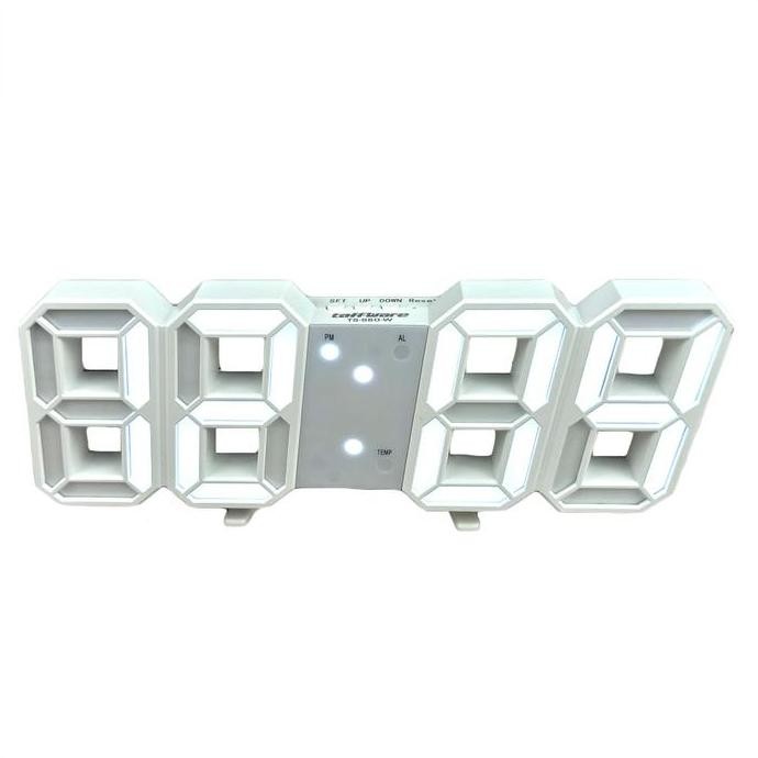

Taffware Jam Meja LED Digital Clock - TS-S60-W - White JS