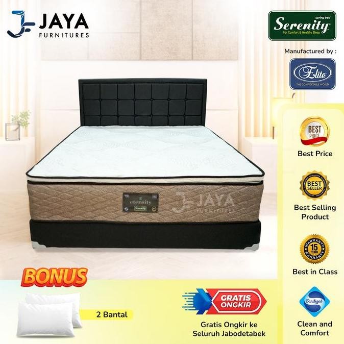 ELITE SERENITY SPRINGBED MATRAS MATTRESS KASUR ETERNITY FULL SET
