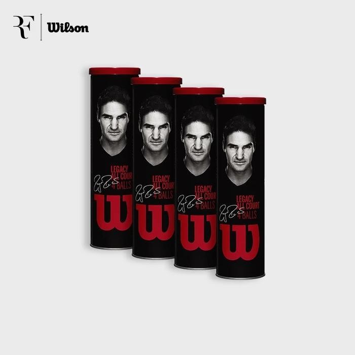 [Buy 1 Get 3 Cans] Wilson Rf Roger Federer Legacy Tennis Ball - Wrt11990M